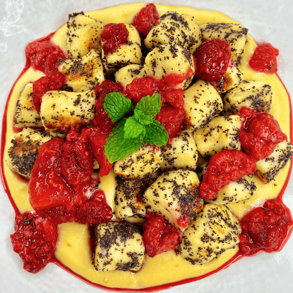 Makové gnocchi s krémom
