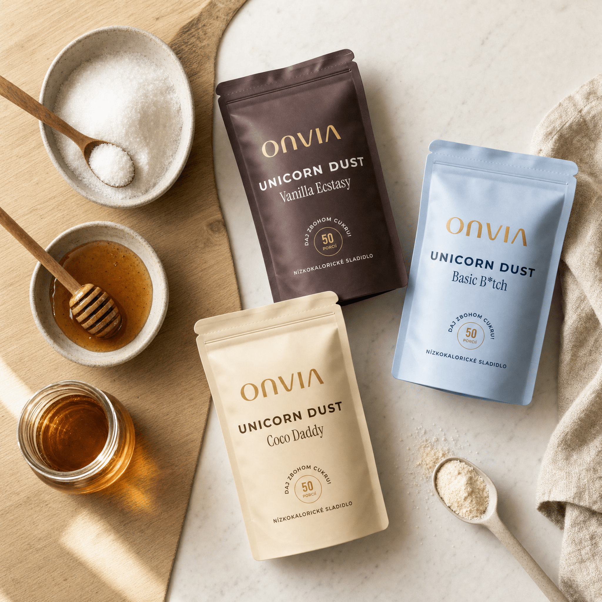 Cukor, med a agáve nie sú bez kalórií: Porovnanie s Unicorn Dust - ONVIA