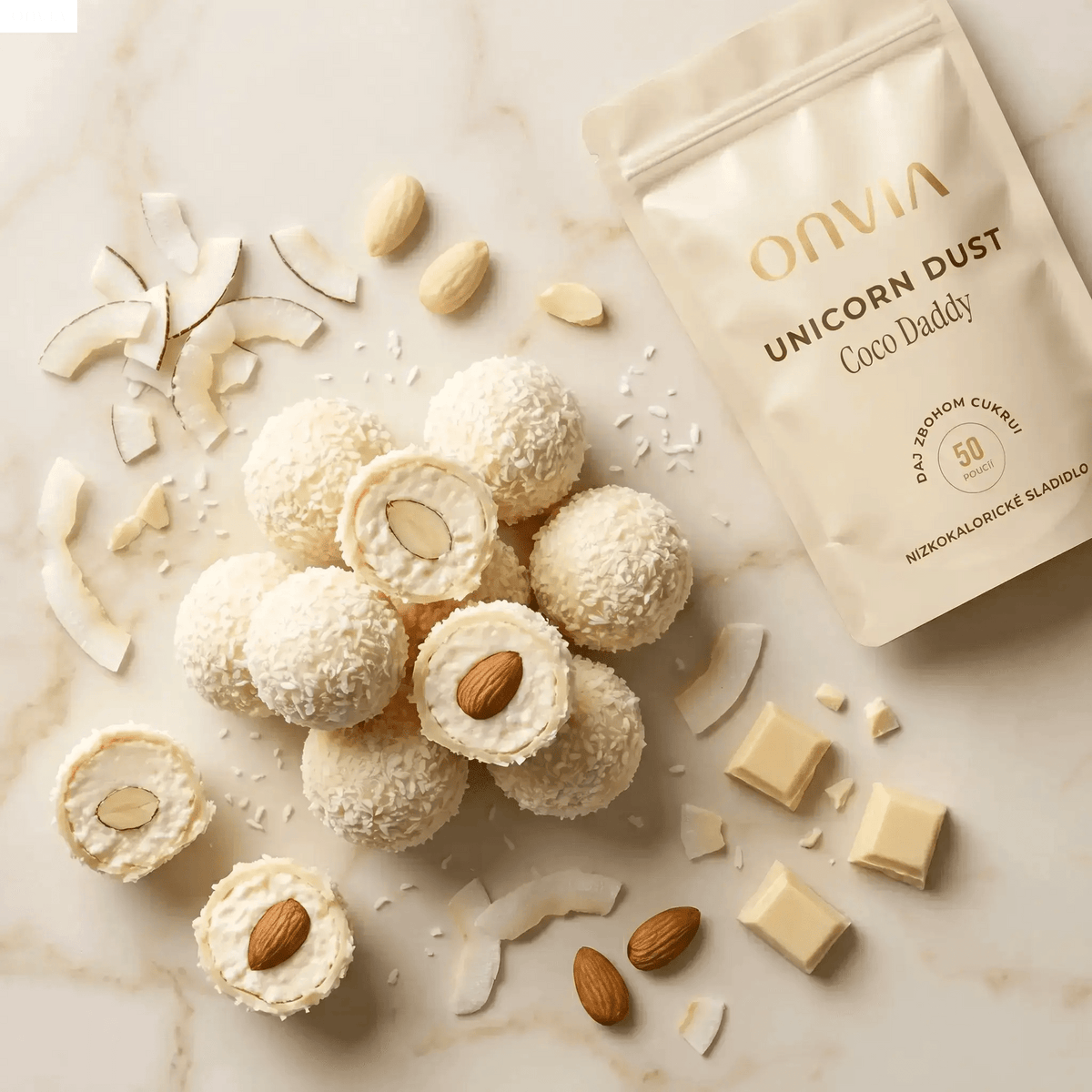 Proteínové Raffaello guličky s Coco Daddy - ONVIA