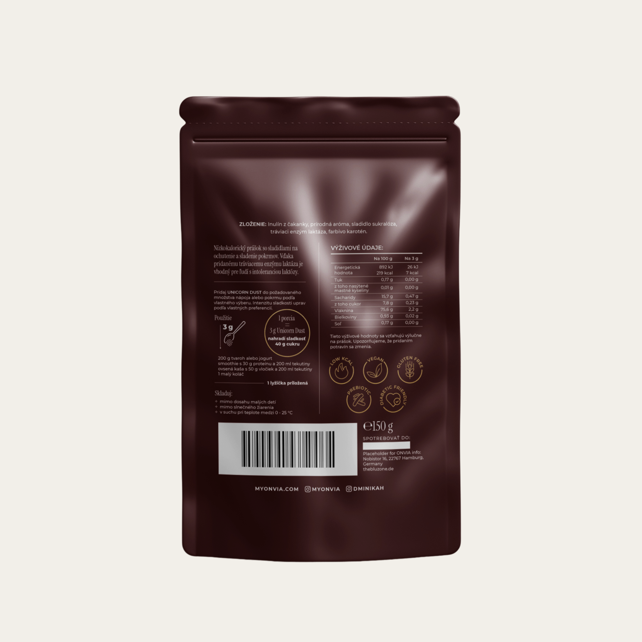 Nízkokalorické sladidlo Unicorn Dust