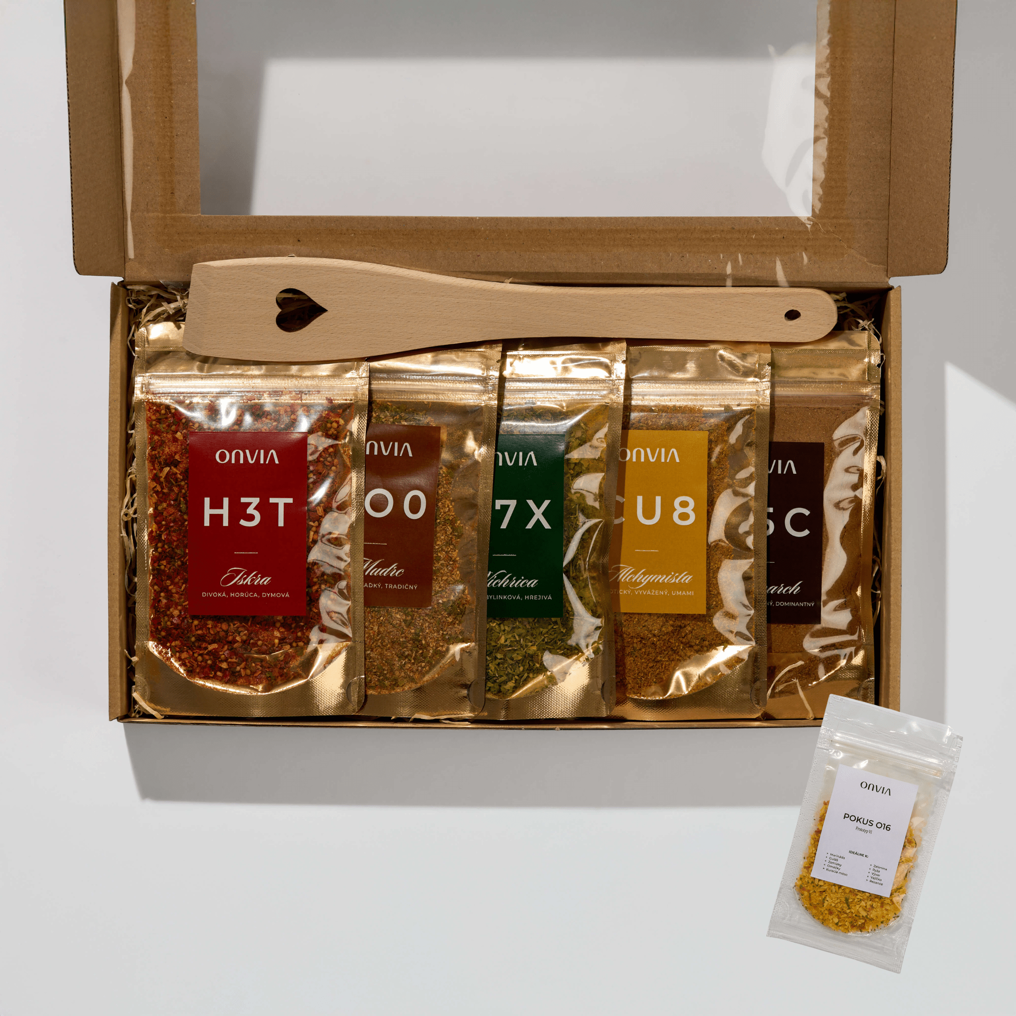 Kolekcia 5 gurmánskych korenín + darček - ONVIA