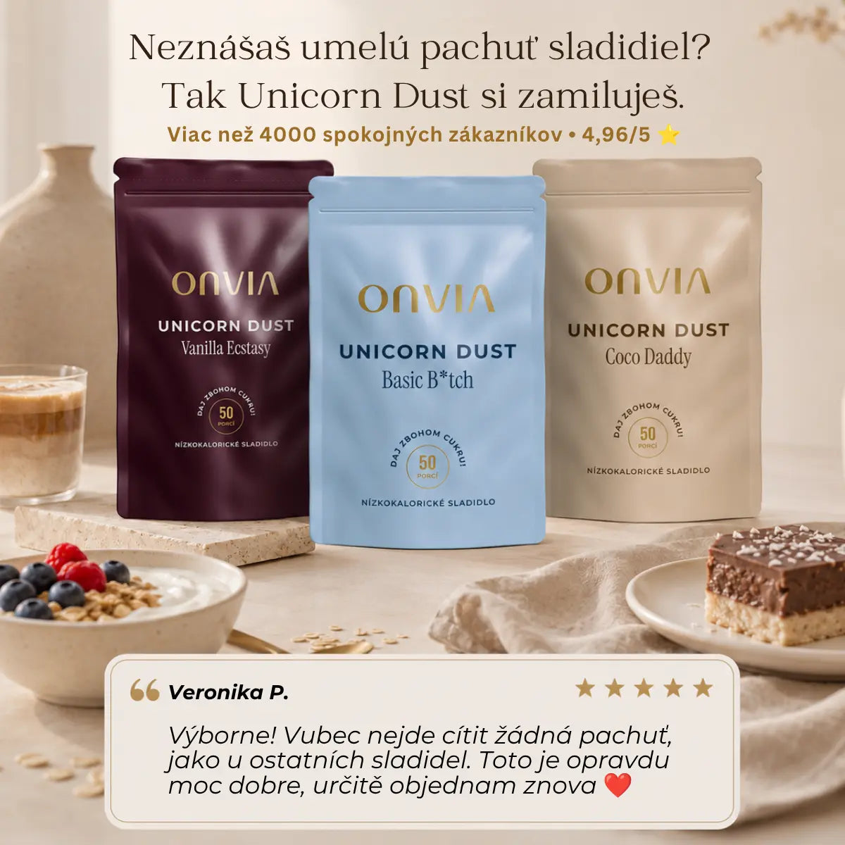 Nízkokalorické sladidlo Unicorn Dust - ONVIA