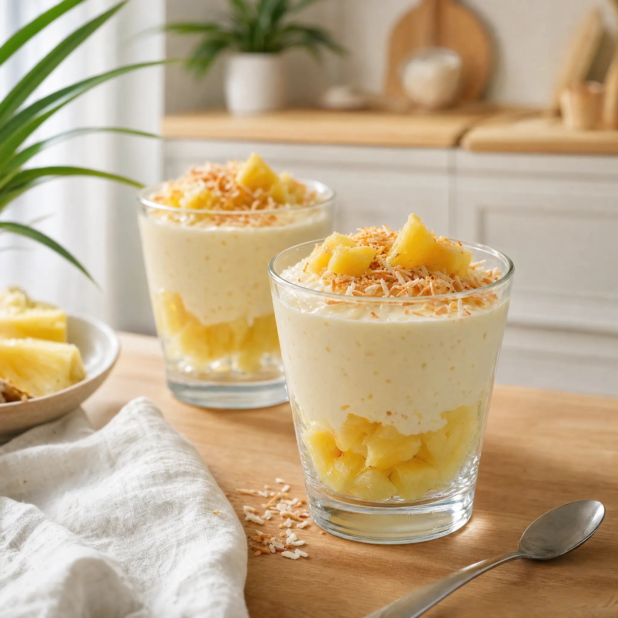 Piňa colada proteínový puding v pohári - ONVIA