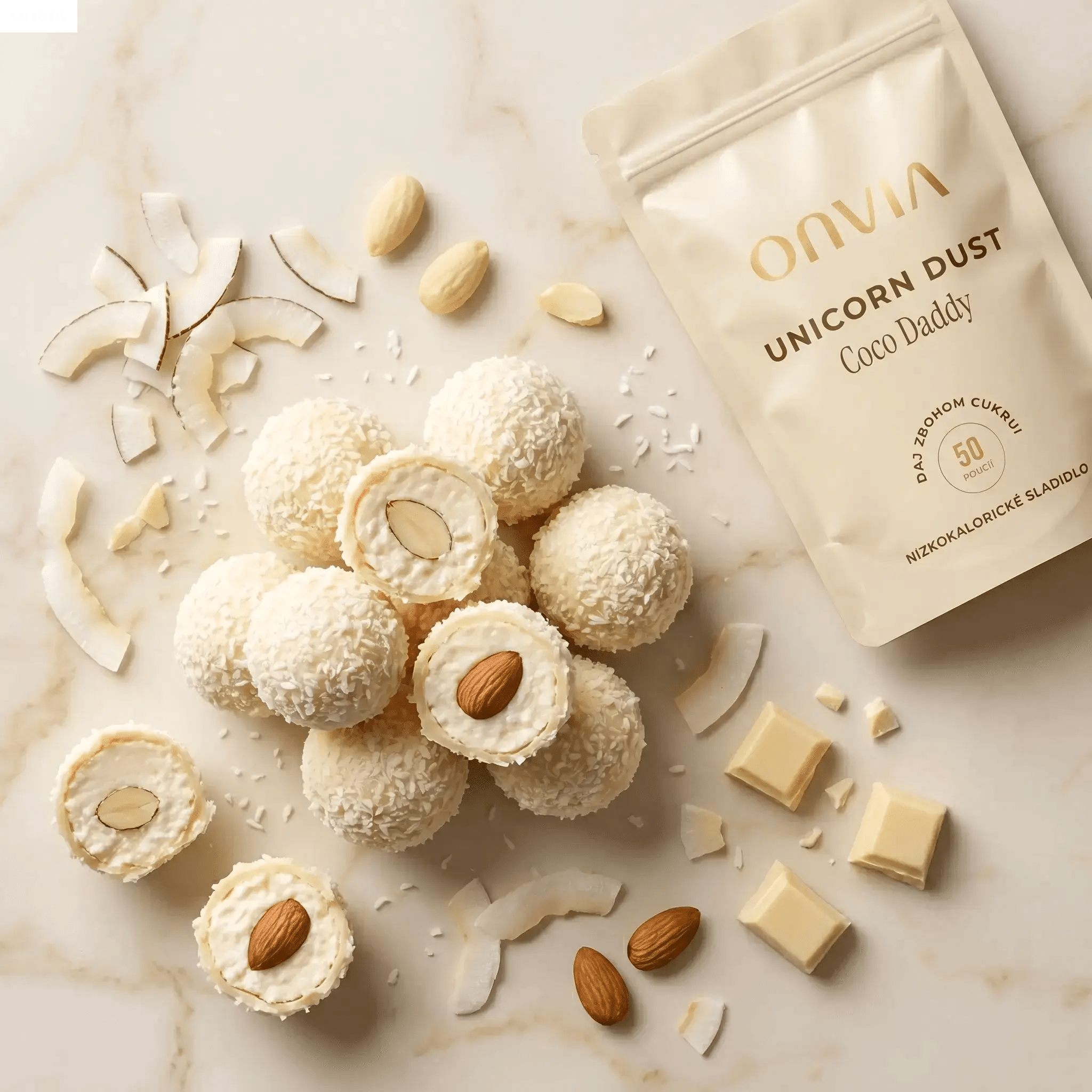 Proteínové Raffaello guličky s Coco Daddy - ONVIA