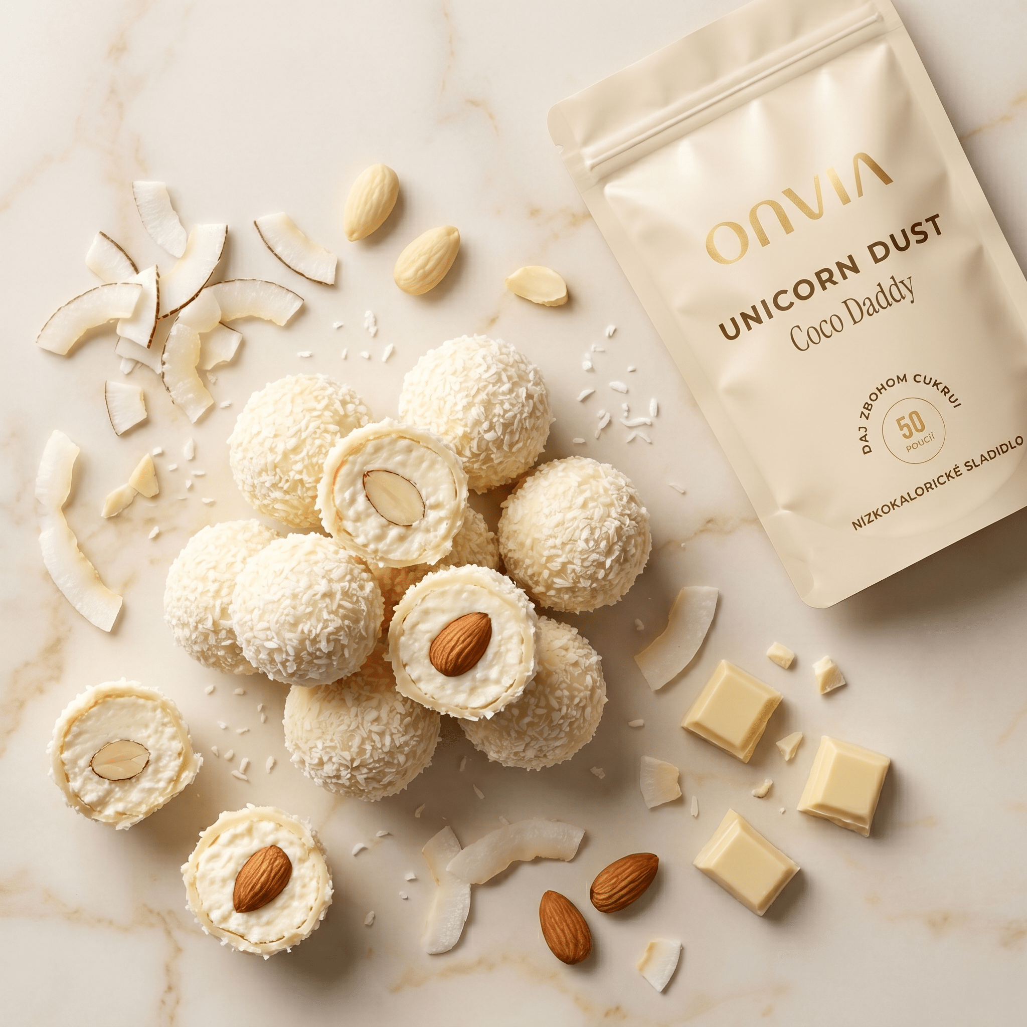 Proteínové Raffaello guličky s Coco Daddy - ONVIA