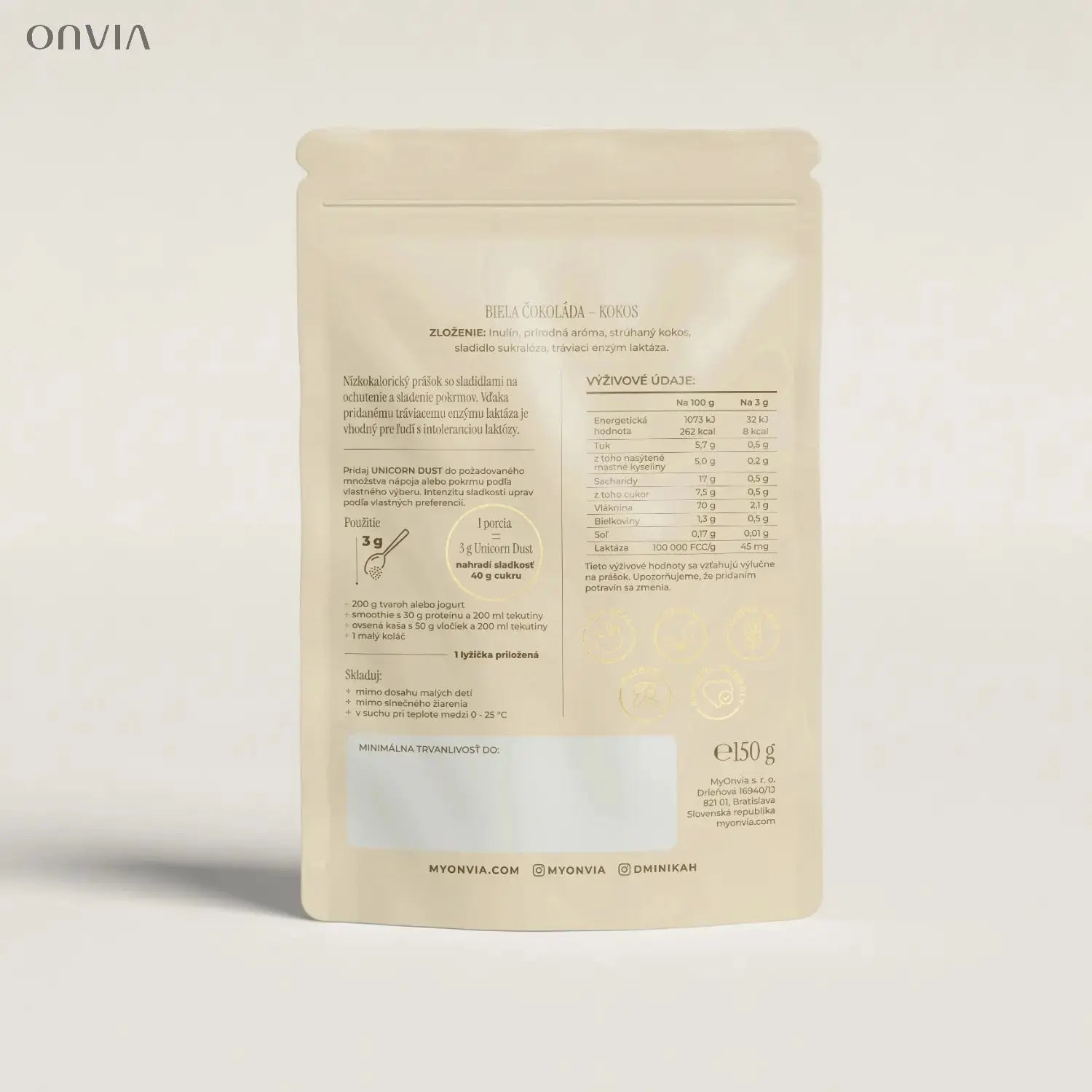 Nízkokalorické sladidlo Unicorn Dust - ONVIA